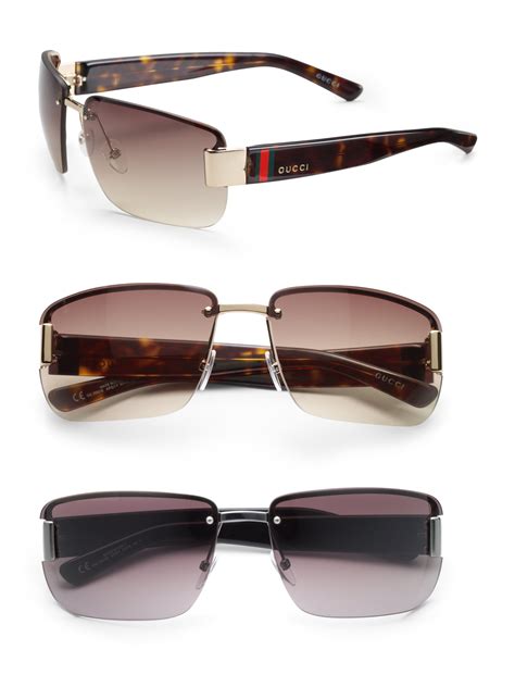 gucci rimless mens sunglasses|Gucci sunglasses men price.